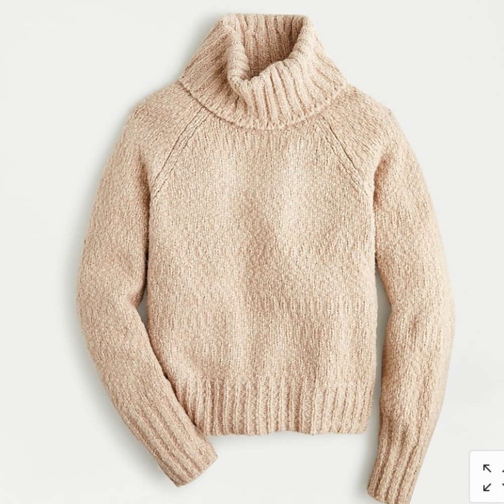 J. Crew Cream Turtleneck Sweater